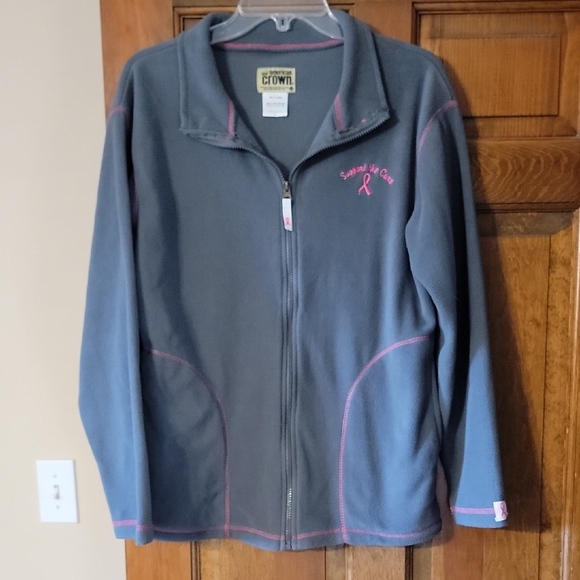 Support The Cure Fleece Zip Up - Picture 1 of 6